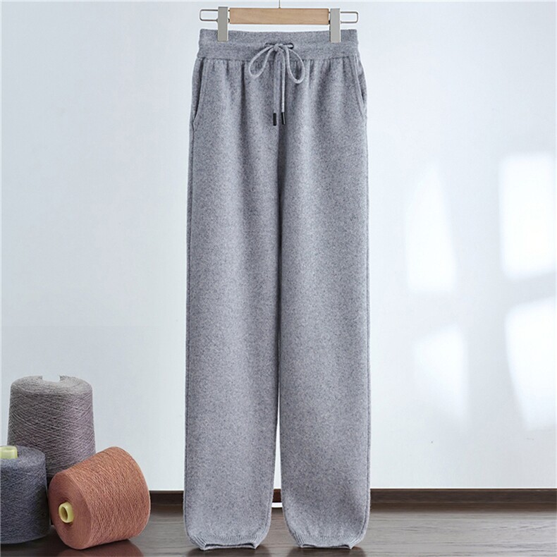 25年秋冬新款男士四平加厚暗纹九分裤外穿羊绒裤束脚保暖时尚百搭，男装休闲裤，达齐羊绒