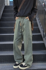 25年春纯棉洗水休闲裤宽松工装裤外景模图现货C323-1-C7808-TP55，男装休闲裤，电商C323-1