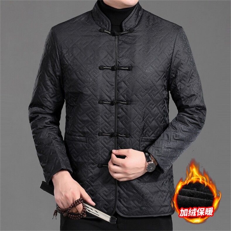 主推唐装男士冬中老年风棉衣加绒棉袄外套MJ7871-P92，男装棉衣，星座1105-3