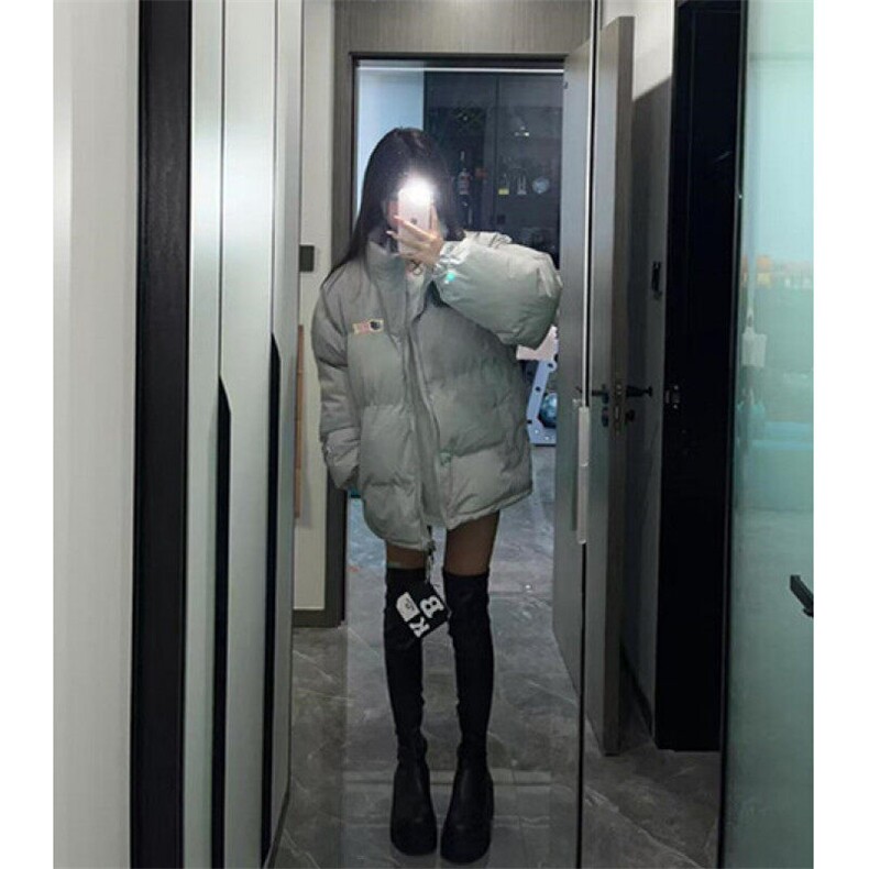 潮牌美式复古字母面包棉服男冬季情侣高街棉衣外套MC07,男装棉衣,星座1116A（原606A-3）