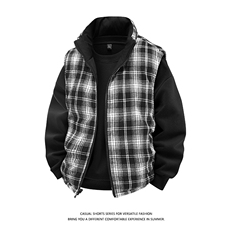 双面穿新款跨境马甲男士新款秋冬季防寒保暖潮牌棉服加棉马甲，男装棉衣，星座1206（原A206）