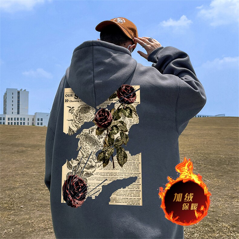 数据500克重磅秋冬美式加绒加厚卫衣外套Y130常规特P35绒P40,男装卫衣,电商A486
