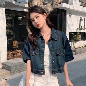 黑色牛仔工装风夏季女2025新款韩版复古宽松减龄半身裙