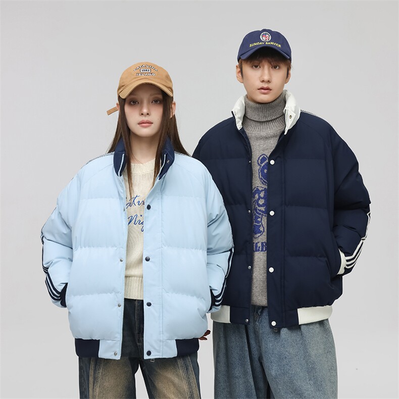 抖音得物二开可供视频拼接织带三防加厚羽绒棉衣外套棉服LL2288,男装棉衣,电商A486