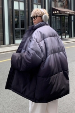 渐变棉衣立领棉服情侣棉袄冬装面包服男女外套3351-P80控118，男装棉衣，星座207