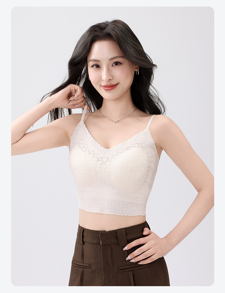 2025新款蕾丝吊带可调节美背图片