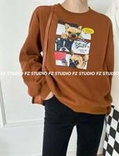 【现货】印花卫衣，女装卫衣/绒衫，F/TU