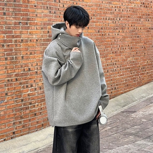连帽卫衣外套男2025秋冬美式复古宽松百搭休闲套头上衣WB540-P39