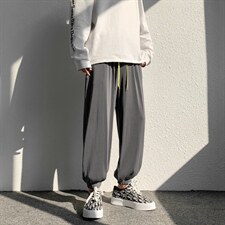 2023新款冰丝九分裤男宽松夏季薄款速干九分裤2011-特批32，男装休闲裤，星座718-1