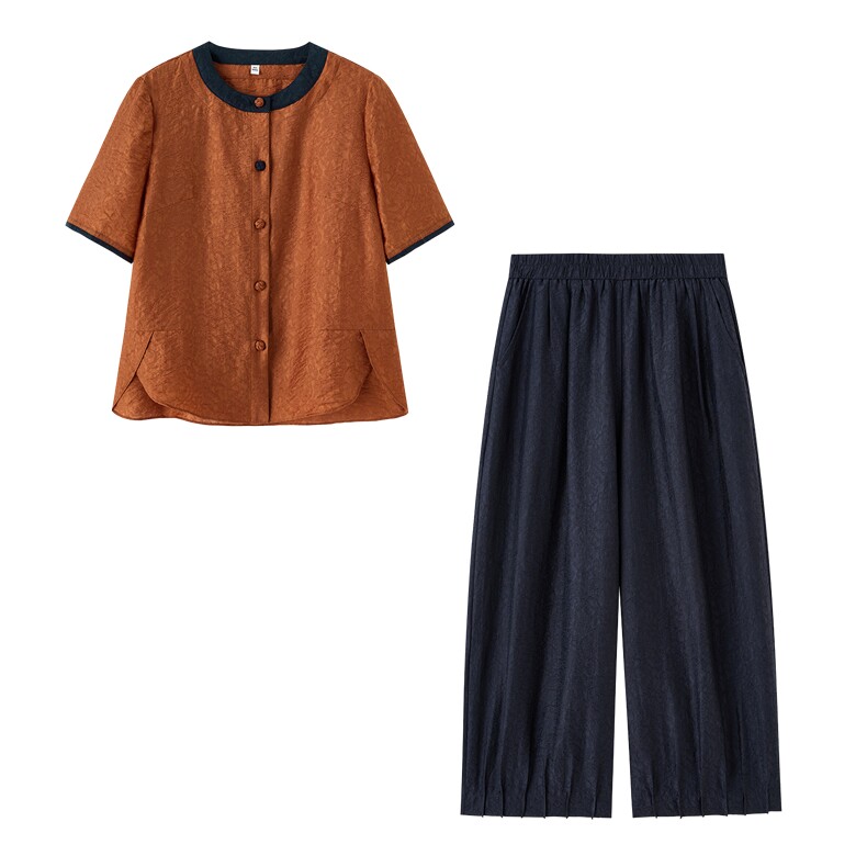 2026年夏季新款天丝套装套裤2件套,女装套装/套裙,依路服饰