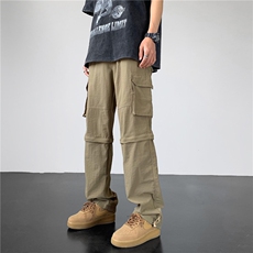 秋新款户外男女同款登山直筒裤休闲冲锋裤(可拆卸)D309B-K50-P60，男装休闲裤，电商D309B