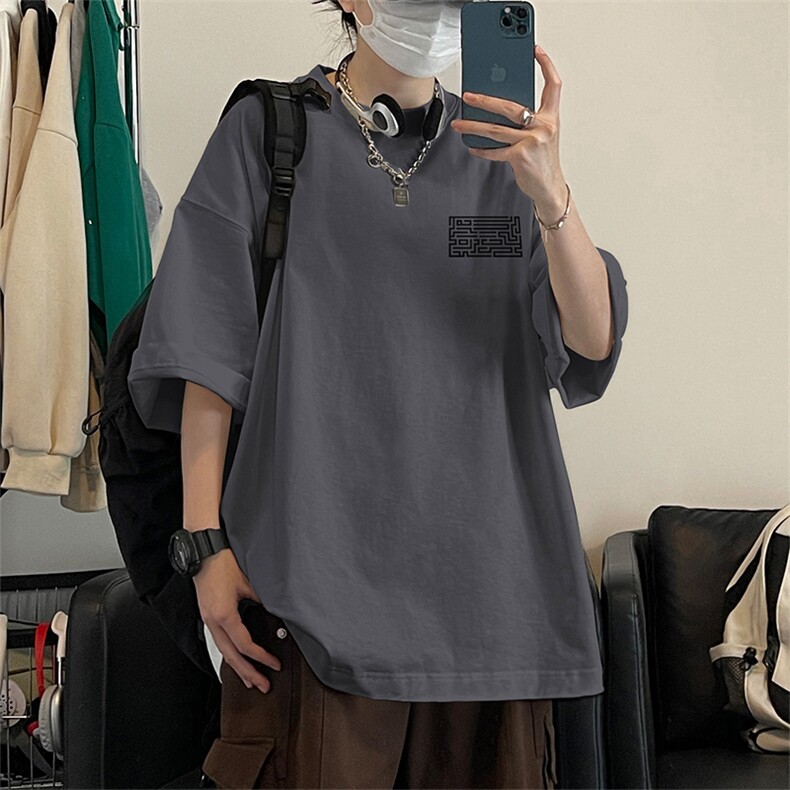 得物直播品质220克纯棉精梳xz605-dcm254特批20控38,男装T恤,星座605(原A050)