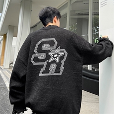 高品秋冬季破洞毛衣男复古慵懒风针织衫毛衣外套MYP3326-P65控88，男装针织衫/毛衣，电商B370