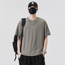 男士冰丝短袖T恤夏季百搭休闲运动圆领半袖上衣T65801-P35控69，男装T恤，电商A237