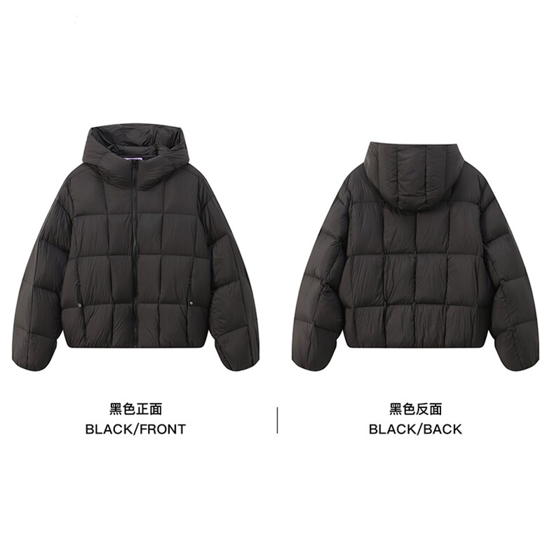 网图-连帽方格面包服棉服男cp256-特105，男装棉衣，电商B371