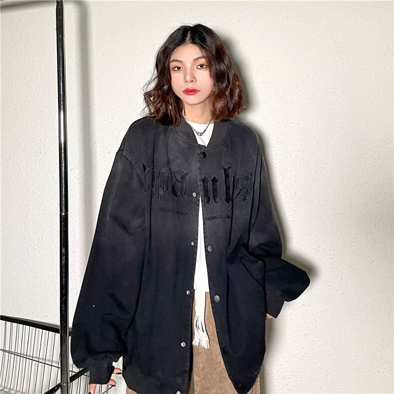 J3315-P67日系文艺慵懒潮流直筒型新款女时尚原宿短外套,女装短外套,电商B323A