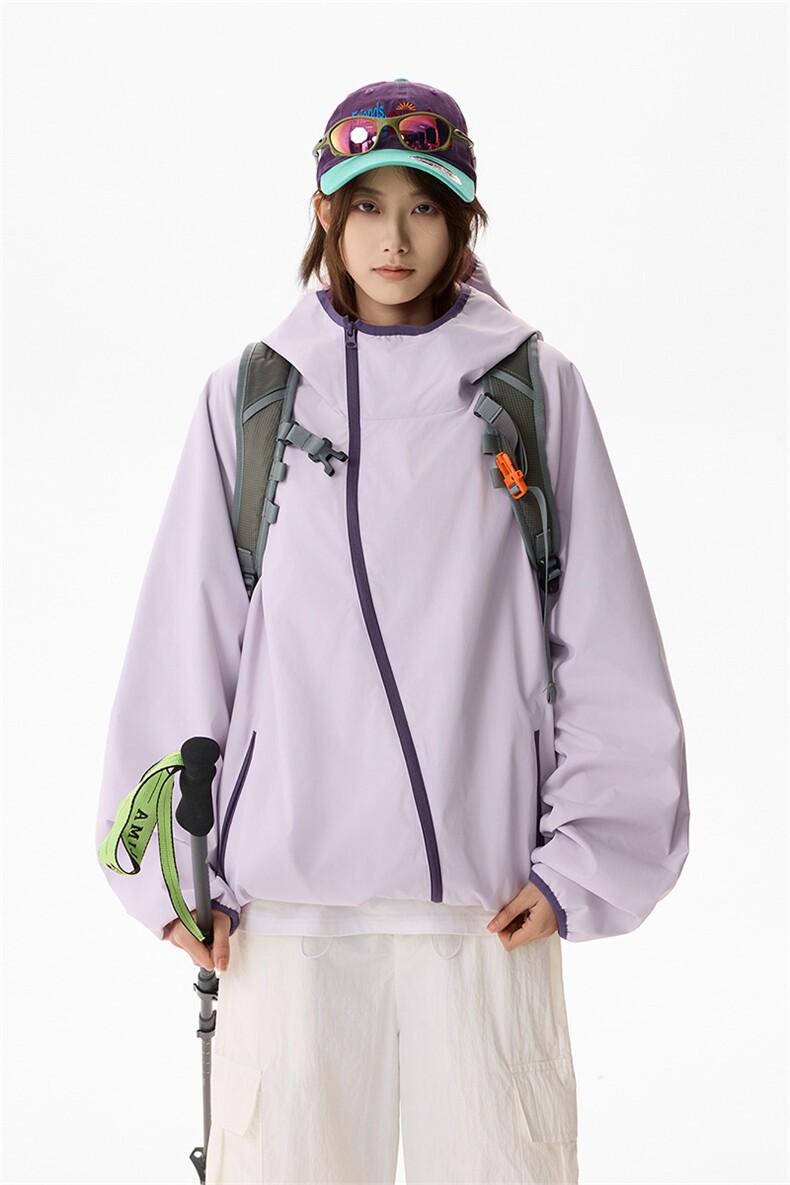 防水冲锋衣夹克宽松工装连帽户外登山服男女款C61320-TP4589,男装夹克,电商A102