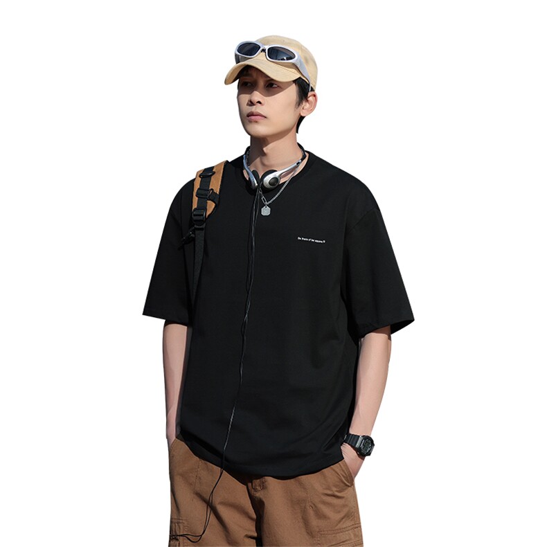 夏季新款圆领T恤衫男士半袖日系潮牌男装宽松短袖t恤TX160-P38,男装T恤,星座1109-1