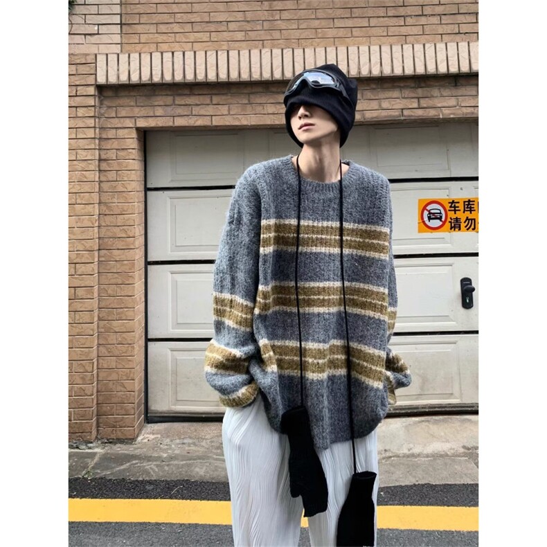 JY319-P44圆领毛衣针织衫男潮牌帅气秋冬季打底衫,男装T恤,星座1501-3