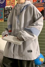 加肥加大码港风连帽夹克外套男2021秋季新款休闲户外冲锋衣控价88，男装夹克，钱塘717(原712)