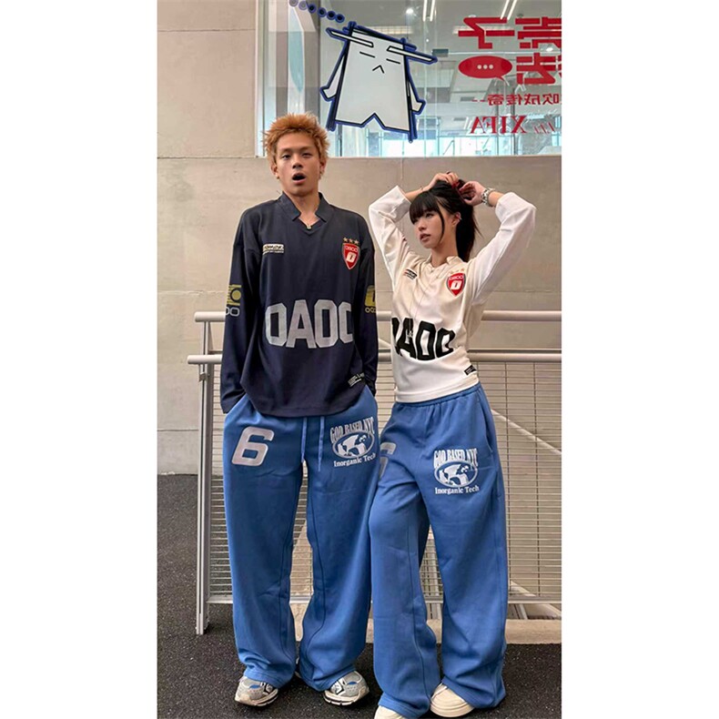 秋冬新款潮牌休闲裤加绒加厚男女嘻哈裤D328-AK7725-P58,男装卫衣,电商D328