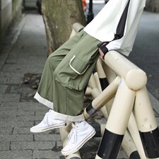 910A港风新款情侣长裤日系复古原创潮流学生休闲裤男，男装休闲裤，星座910A