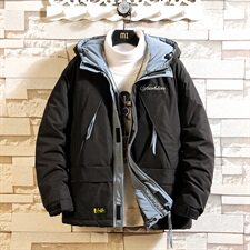 白砖墙日系原创连帽棉衣加肥加大码胖子外套QT5070-SY03-，男装棉衣，星座810(原QT5070)