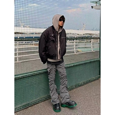 飞行员夹克棉服外套男冬季加厚潮牌宽松情侣工装棒球上衣M8057，男装夹克，星座1116A（原606A-3）