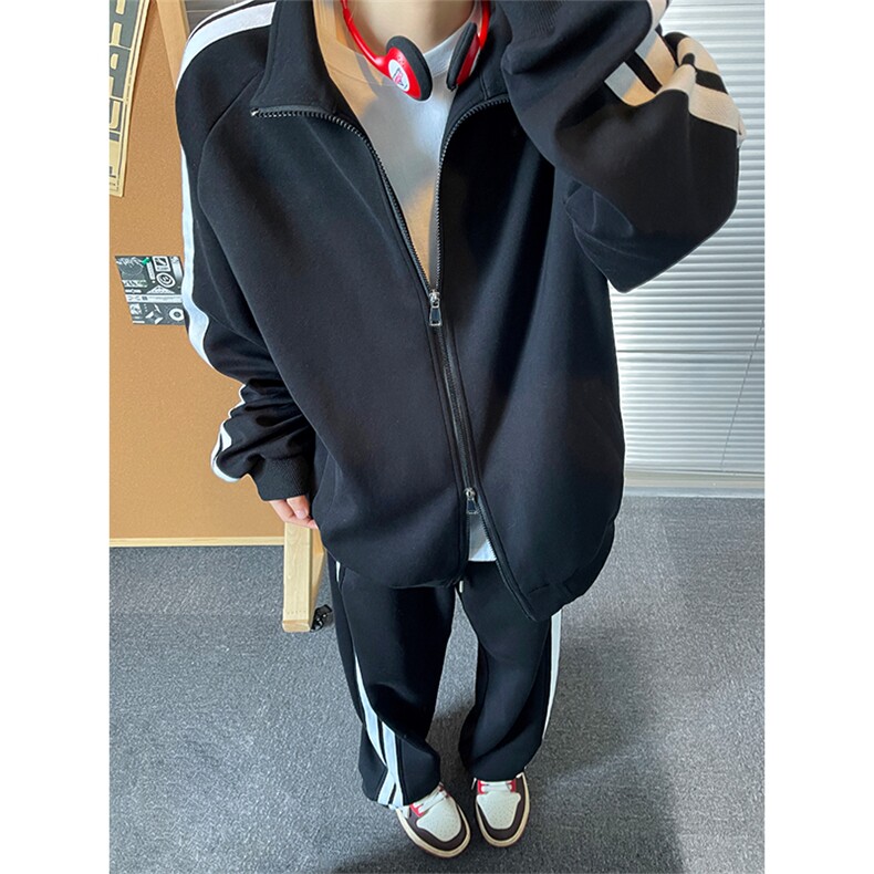 潮流撞色开衫卫衣运动套装W4641-特P48控98/K8579-特P38 控69图片