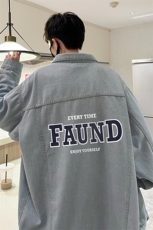 牛仔夹克男大码牛仔外套男茄克NJ77295-P60加绒款-P75，男装夹克，电商A040