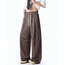 2026春装新款个性印花宽松百搭休闲裤男士垂感长裤K9960-特P38，男装休闲裤，电商A006