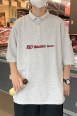 PL57071-P35翻领短袖polo衫男大码胖子半袖t恤男有领保罗衫模特，男装Polo衫，电商A040