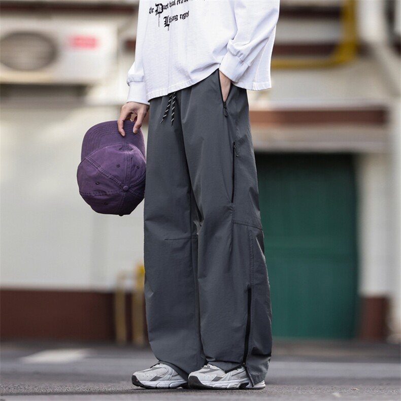 春季新款现货男女同款直筒弯刀休闲裤DSA157B-K2610-P50,男装休闲裤,电商A157B