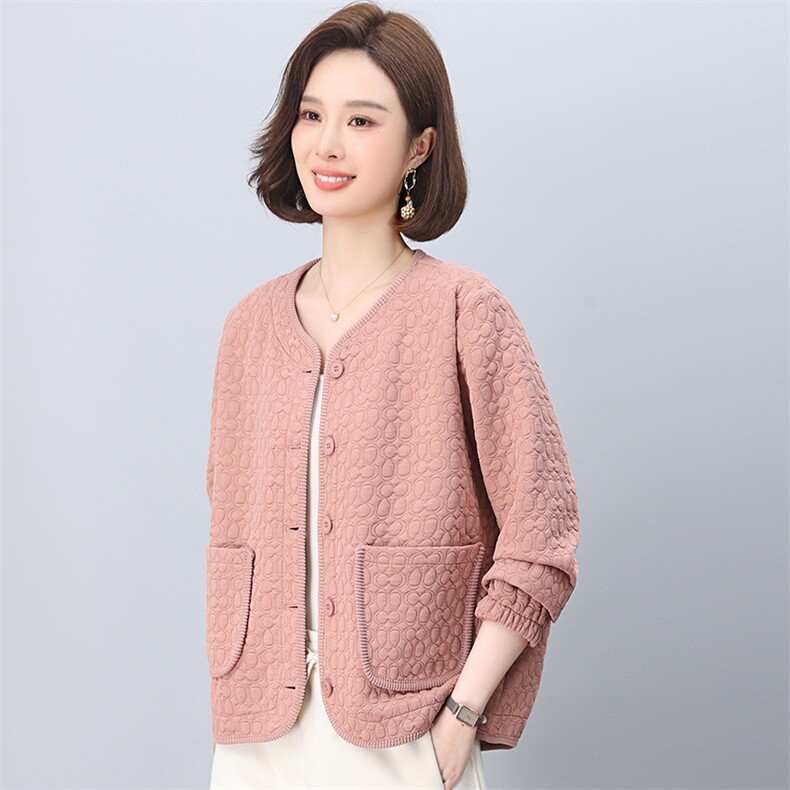 棒球服外套女2025新款春秋短款拉链式开衫小个子中年妈妈春装上衣,女装短外套,独衣靓