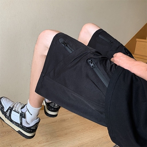 工装裤男夏季设计感休闲五分裤美式潮牌机能拉链冲锋裤 K7132-P35图片