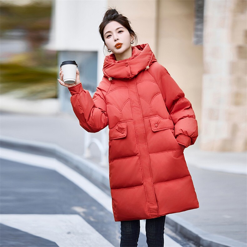 羽绒服女2023年冬季新款女装时尚冬季保暖外套,女装羽绒服,贵人树