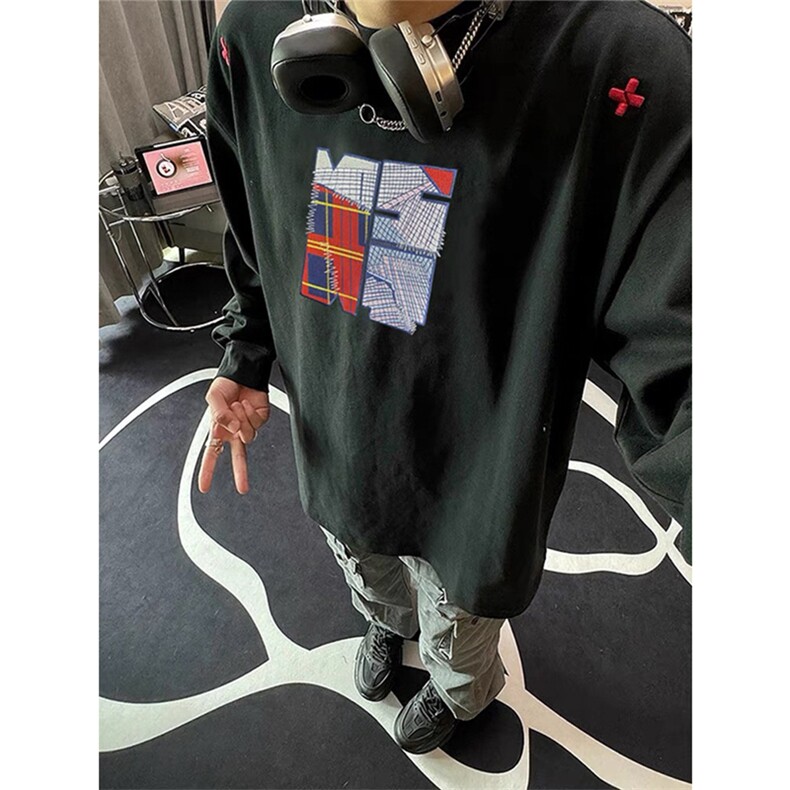 网图有货套头圆领刺绣卫衣长袖t男WY22-特P35，男装卫衣，星座1505