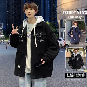 秋季新款潮牌连帽休闲假两件夹克外套男女 A436-1038-P80128图片