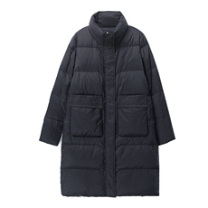 2021新款时尚中长款羽绒服修身显瘦保暖外套，女装羽绒服，依恋蒂丝
