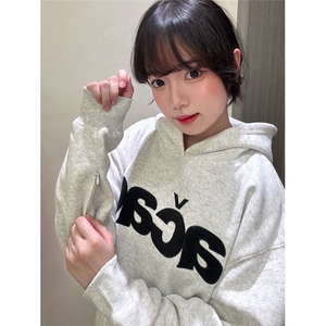 卫衣男女韩版潮流宽松百搭连帽字母帅气2025秋冬ins外套WY002-P47图片
