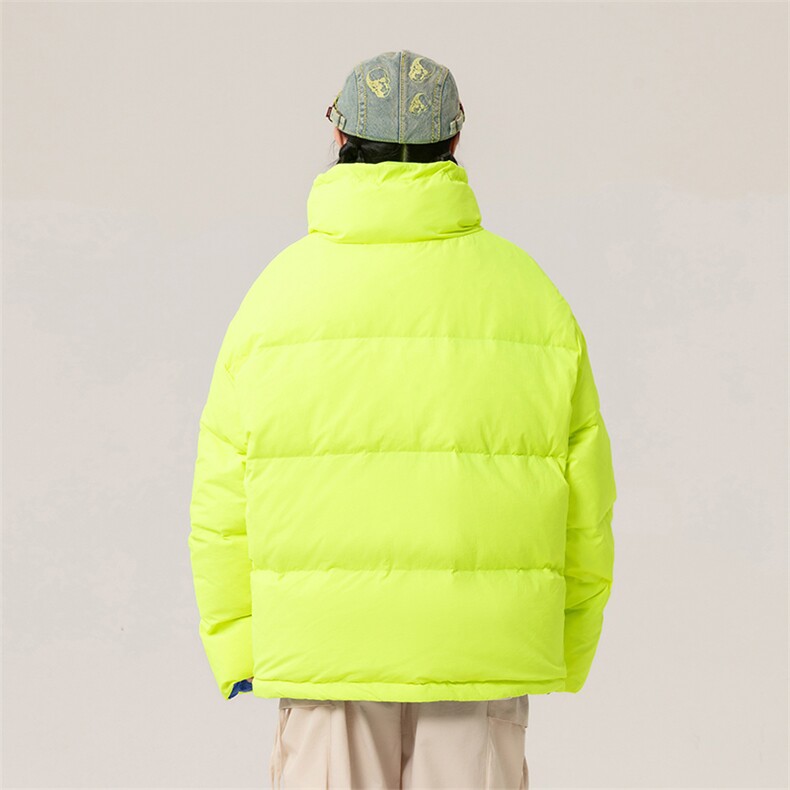 新标90白鸭绒简约休闲立领外套纯色加厚羽绒服ESY0204-P210,男装羽绒服,电商B306