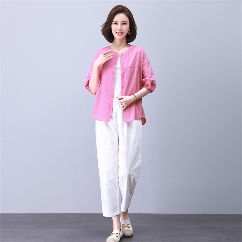 时尚休闲拼接套装女宽松显瘦气质百搭两件套,女装套装/套裙,叶笙衣