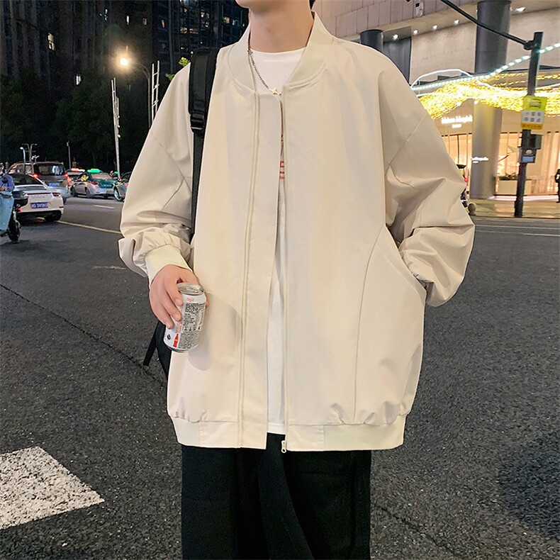 港风秋季新款外景飞行员夹克男宽松二开棒球服MYJ24-7860-特P53,男装夹克,星座717