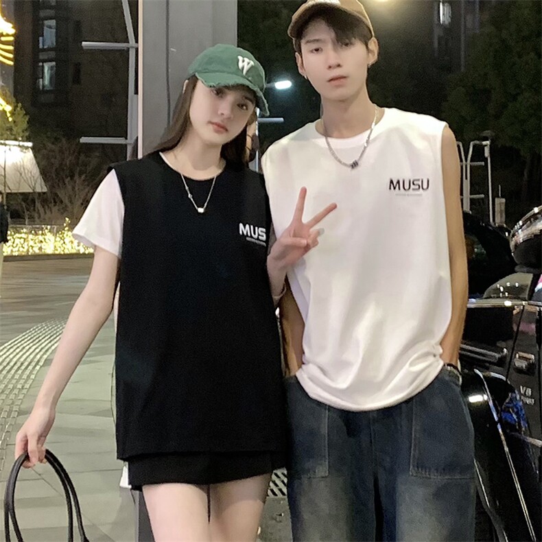 V5220克精梳纯棉坎肩印花背心马甲T恤大码情侣男女夏团队可定制,男装背心/马甲,星座115A-3