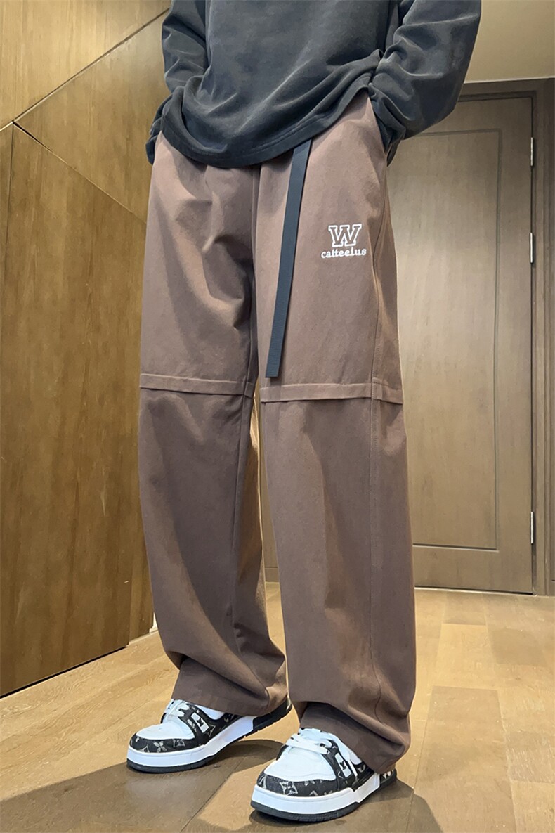 抖音直播高品质2023休闲裤男裤子阔腿裤416B-1-KL712-P55限78,男装休闲裤,星座416B-1