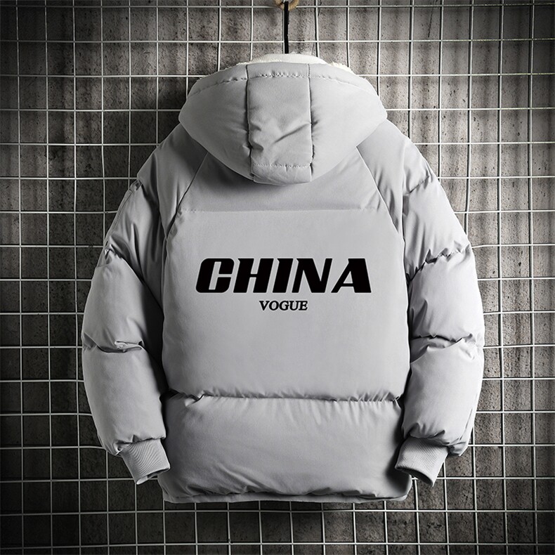 MY16001-P100加厚加绒连帽衣男大码服男面包服男网格挂拍,男装棉衣,电商A040A