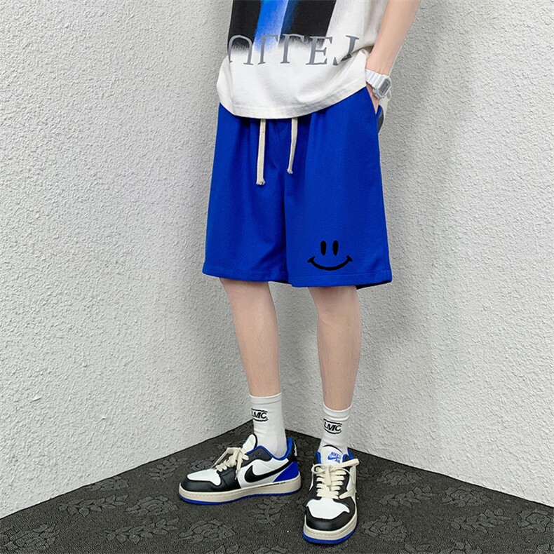 HD74204-P22华夫格短裤男大码宽松五分裤男直筒中裤,男装休闲裤,电商A040