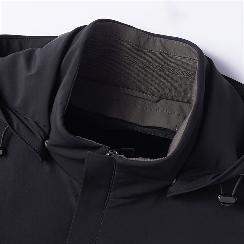 BIJ-N8131男士水貂毛领派克服外套休闲连帽皮草大衣尼克服夹克,男装夹克,电商B360