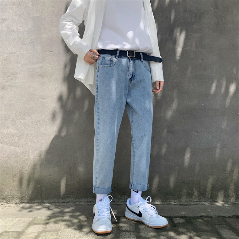 新款春季水洗小脚牛仔裤N0705P40图片