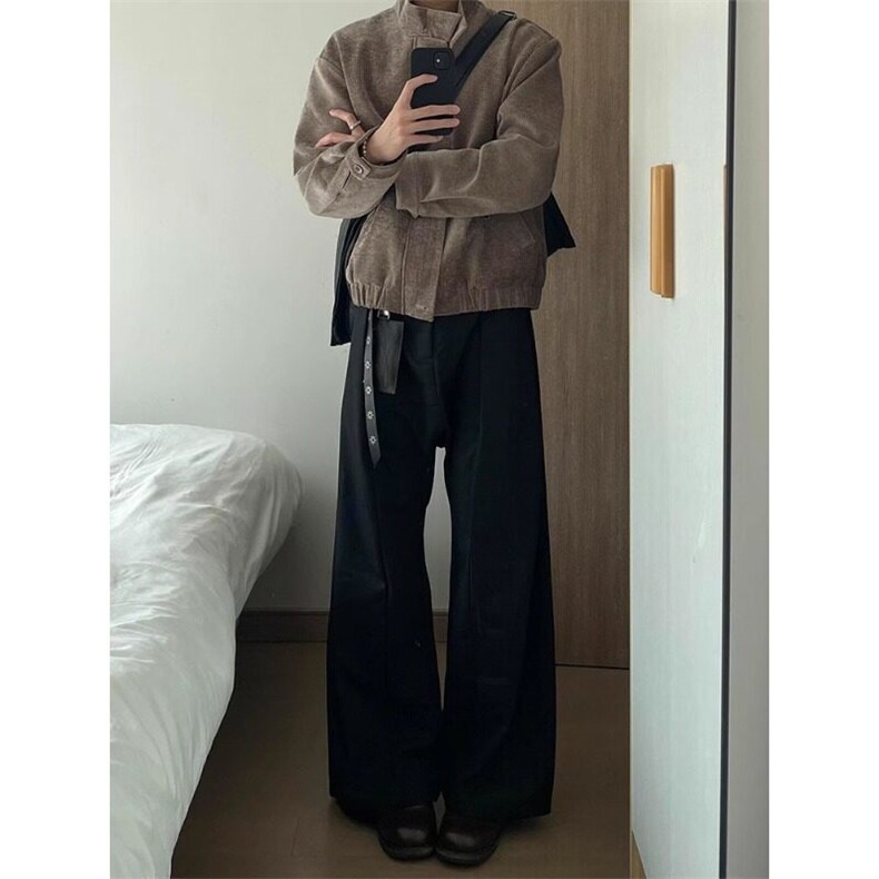 美式cleanfit千鸟格外套男设计感高级感哈灵顿夹克潮LJK9566-P78,男装夹克,星座1008
